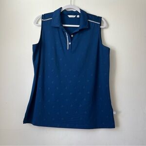 Lady Hagen size L nautical golf top